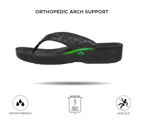 Image of AEROTHOTIC Comfortable Arch Support Flip Flops for Women Orthotic Sandals