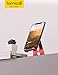 Lamicall Adjustable Cell Phone Stand, Desk Phone Holder, Cradle, Dock, Compatible with Phone 12 Mini 11 Pro Xs Max XR X 8 7 6 Plus SE Charging, Office Accessories, All Android Smartphone - Red
