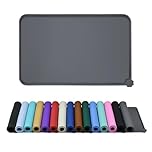 Reopet Waterproof Pet Feeding Mat, Non-Slip Silicone Placemats for Dog Cat Food and Water Bowl, High Raised Edges to Prevent Spills and Protect Floors