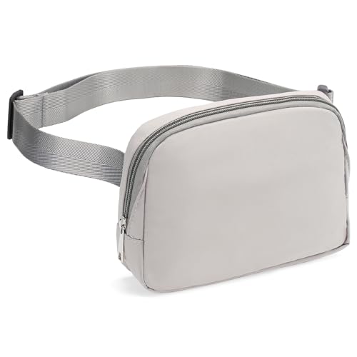 Gürteltasche für Damen und Herren, mit verstellbarem Riemen, Bauchtasche von Amxnx, GRAU, Small