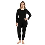 Photo Gallery beeyanopal completo intimo termico donna invernale a maniche lunghe con interno in pile, leggero, elastico e traspirante per casa o sport (nero, xl) Photo Gallery beeyanopal completo intimo termico donna invernale a maniche lunghe con interno in pile, leggero, elastico e traspirante per casa o sport (nero, xl)