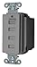 20A Duplex USB Charge Receptacle 125VAC 5-20R GY