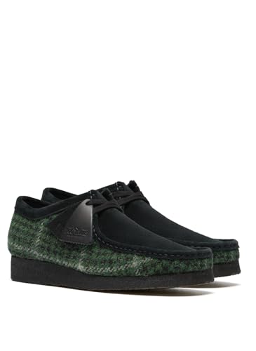 Clarks Originals Wallabee Harris Tweed - Stivali Da Uomo, Colore: Verde, Verde, 42 1/3 Eu - 4