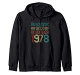 Photo Gallery awesome since november 1978 44th birthday retro 44 years old felpa con cappuccio Photo Gallery awesome since november 1978 44th birthday retro 44 years old felpa con cappuccio