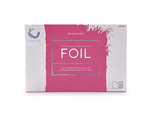 Colortrak Professional Pop-up Coloring/Highlighting Foil Sheets, Pre-Folded and Cut, Ready to Use, Economical, Pop-up Dispenser Box, Dual Compartments, Non-slip Texture, 2 Boxes x 200 Sheets Per Box