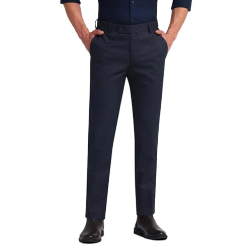 Arrow Tapered Fit Formal Trousers for Men - Full Length Formal Pa...