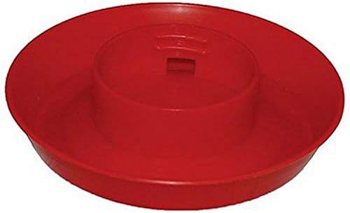 Harris Farms Screw-on Poultry Watering Base for Quart Jar, Red
