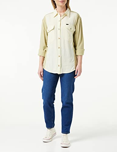 Lee Two Pocket Shirt Camicia, Kaki Pallido, S