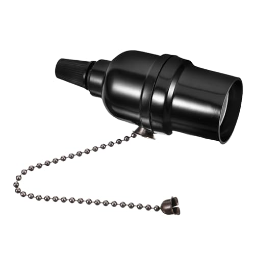 LIFKOME Flexible Zipper Lamp Socket E26 Pull Chain Lampholder and Stylish Lamp Accessory for Lighting Fixtures