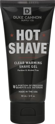 Duke Cannon Supply Co. - Hot Shave Clear Warming Shave Gel, Unscented (4.5 oz) Clear Shaving Gel for a Close and Comfortable Men Shave, 4.5 Fl Oz (Pack of 1) image 5