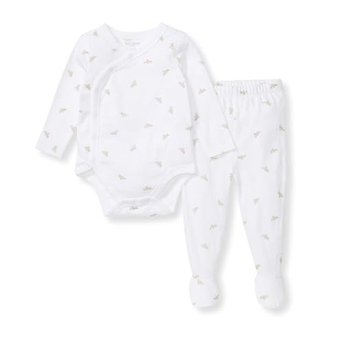 Image of Burt's Bees Baby Unisex Bodysuit and Pant Set, 100% Organic Cotton
