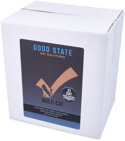 Good State Cat Litter with Zeolite | 100% All Natural | 21-Day Guarantee Odor Protection | Safe | No Perfumes or Smelling Agents | 25 Pounds | Non-Clumping image 3