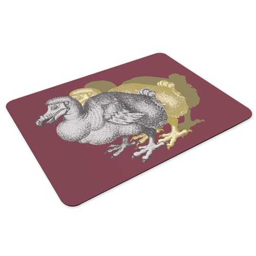 Sets de table dodo oiseau rouge en caoutchouc de qualité supérieure grand format