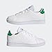 adidas Advantage Tennis Shoe, FTWR White/Green/Core Black, 4 US Unisex Big Kid
