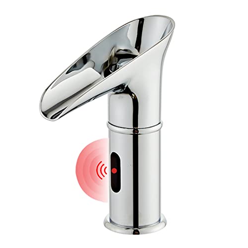 Robinets de capteur rétro pour lavabo mitigeur automatique eau chaude froide de salle de bain LED