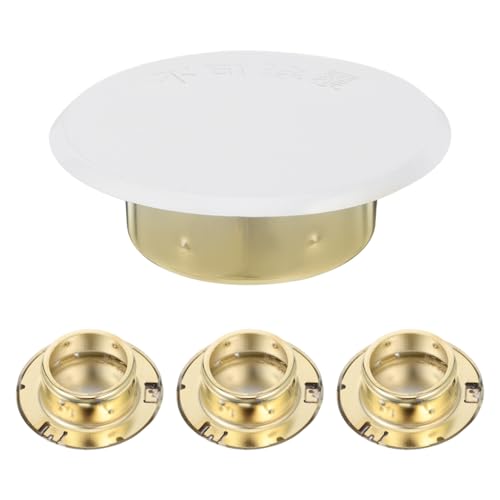 PRETYZOOM 4Pcs Fire Sprinkler Covers Plate Sprinkler System Cover for Residential Commercial Spaces Easy Installation Maintenance Boosts