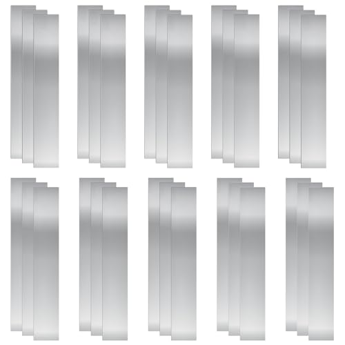 Swpeet - Swpeet Assortiment de 30 cales en acier inoxydable 304 de 10 épaisseurs, 2,5 cm (largeur) × 15,2 cm (longueur) × 0,02 cm/0,02 cm/0,02 cm/0,02 cm/0,02 cm/0,02 cm/0,02 cm/0,02 cm (épaisseur). Bande