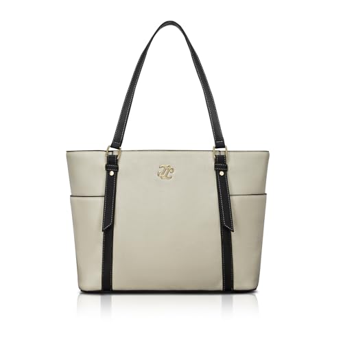 Image of Lavie Signature Women's Harisburg Monogram Tote Laptop Bag | Tote Laptop Bag for Work | Ladies Purse | Stylish Shoulder Bag | Gift for Women
