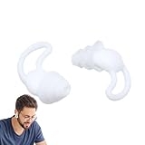 Ohrstöpsel zum Schlafen, 2 Stück, wasserdicht, Ohrstöpsel aus Silikon für Flugzeug, für Reisen, Büro, Zuhause, Campus, Freizeit und Veranstaltungen