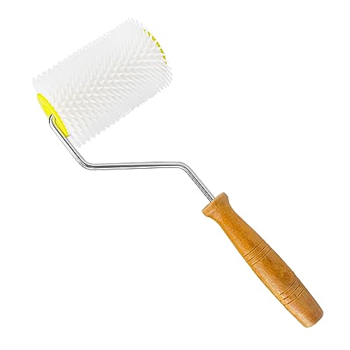 Honey Uncapping Tool Wooden Handle Hive Uncapping Roller Uncapping Fork for Beekeeping