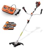 Decespugliatore a batteria FUXTEC 40V FX-E2MSCSET • Tagliabordi e decespugliatore 2 in 1 a batteria con larghezza di taglio di 35 cm • 2x20V • batterie e caricabatterie inclusi • tracolla • 2 livelli