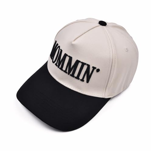Image of Mommin Trucker Hat,Vintage Two-Tone Women's Baseball Cap with Mama Hat Mothers Day Great Gifts for Mom Wife Stepmom