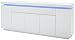 Produktbild Robas Lund Sideboard 200 cm breit Weiß Hochglanz mit LED Farbwechsel-Beleuchtung mit Fernbedienung, BxHxT 200x81x40 cm