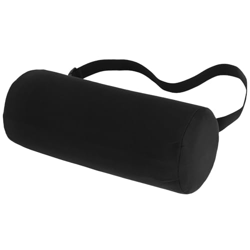 Lumbar Support Pillow, Memory Foam Back Support With Removable Washable Cover, Ergonomic Neckroll With Elastic Strap for Chair