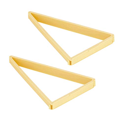 Croissant - Set di 2 taglierini per biscotti, linea triangolare, per decorare tazze, torte