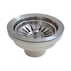 ZINZER® Granite Quartz Kitchen Sink Single Bowl Model 16 x 18 x 8 Inches Kitchen Sink in Black Color with Drain Coupling and Installation Template