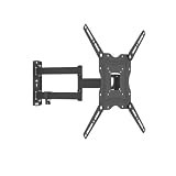 Wall Mount Articulating TV Bracket - TV Mount Swivel and Tilt -5°~15° for Most 26-55' Inch TVs - Full Motion Wall Mount Bracket TV Stand with Spirit Level - Max VESA 400x400mm, Up to 66lbs - Black