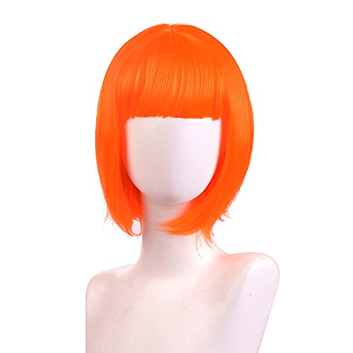 Perruque orange courte Leeloo NUWIND pour changer de tête en un clin d'œil