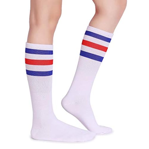 Pareberry Triple Stripes Soft Cotton Tube Socks
