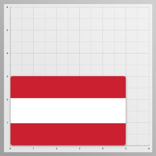 Image of World Country Flag Decal Stickers - Two Pack - for Cars Windows Bumpers Laptops Tablets Tumblers Cups Walls (Austria)