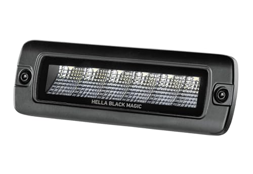 HELLA LED Fernscheinwerfer - Black Magic Edgeless Mini Lightbar 6.2 - 12V / 24V - 2000lm - rechteckig - Nahfeldausleuchtung - Kabel: 800mm - Stecker: offene Kabelenden - 1FB 358 176-221