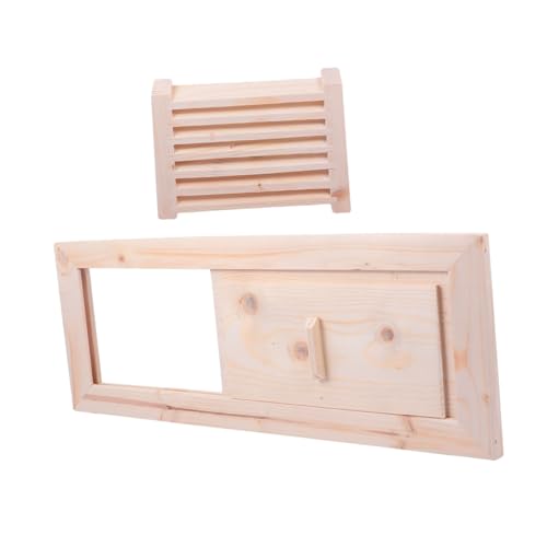 Grille d'aération en bois de sauna kit de ventilation pour hammam - 2