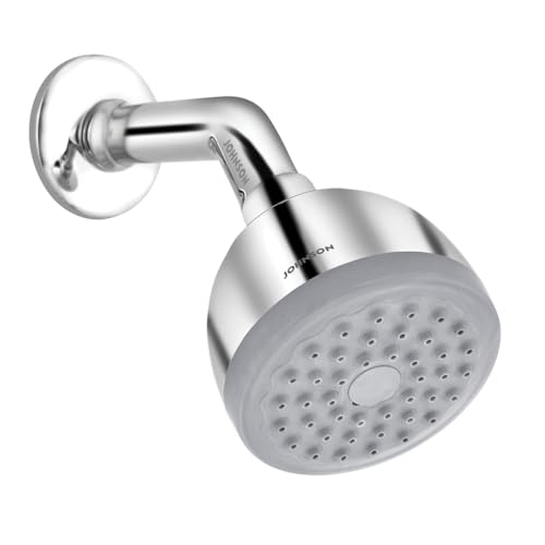 Johnson Dew Overhead Shower with Shower Arm | ABS Rain Flow Rotating 75mm long & 78mm wide rounded shower head with 129mm long shower arm| 1-Year Warranty (S0813CSAMZ - Chrome) (B0D35TCGHL) Amazon Price History, Amazon Price Tracker