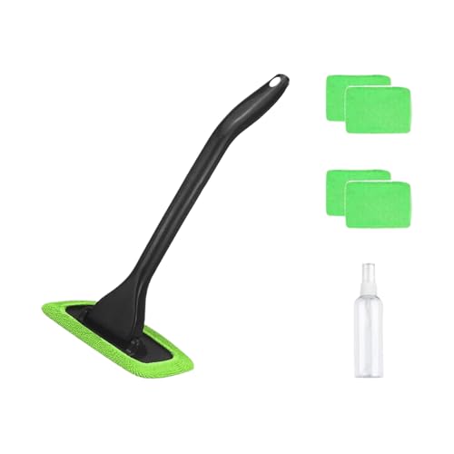 Detergente per vetri interni – Spazzola per la pulizia del vetro in microfibra con testa rotante – cura del veicolo accessori per la pulizia della casa per camion SUV specchio
