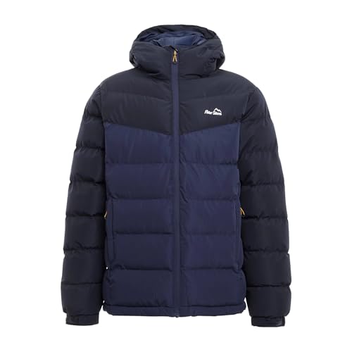 Peter Storm Men’s Blast Jacket, Insulated & Water Repellent Jacket with Hood & 2 Zipped Pockets, Cold Weather & Winter Padded Puffer Coat (UK, Alpha, XL, Regular, Regular, Navy)