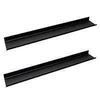 MILUKA - Wit wandrek | Zwevende Wandplank lengte 70 cm | Hangend fotorek | Witte wandplanken voor keuken, woonkamer, slaapkamer, badkamer, enz. | Metalen plank (1, wit) 70x10x3 cm
