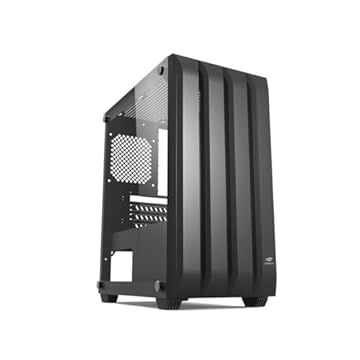 C3Tech Gabinete MT-G100BK Gamer Preto, com lateral em vidro temperado, filtro magnético anti-poeira, organizador de cabos, Compatível com placas-mãe Micro ATX e Mini ITX