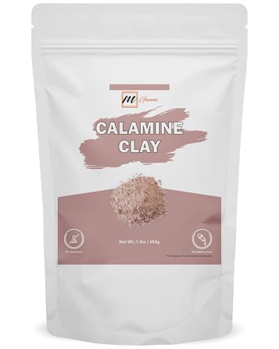 100% Natural Calamine Clay Powder (1 Pound) for Hair Masks, Scrubs, Creams, Lotion and Soap Making 1 LBS / 454 GMS