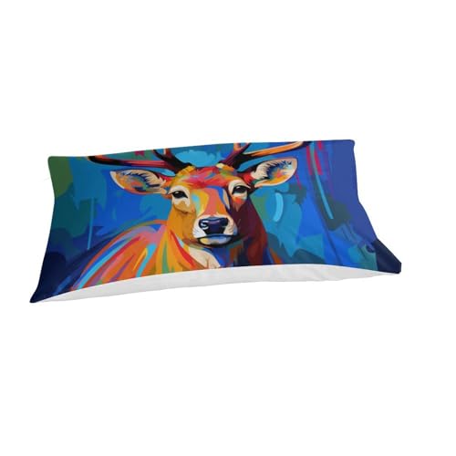 Housse de couette wapiti 2 pièces en microfibre single pour créer un cocon nature dans leur chambre - 3