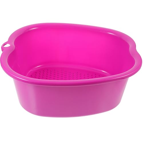 jojofuny Cubo para Pedicura Función de Masaje y Diseño Ergonómico, Color Púrpura, 1 Unidad, para Baño de Pies y Alivio de Fatiga Hogar