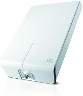 One For All Amplified Outdoor Digital TV Aerial - Ready to receive Freeview and Analogue TV Signals within a range of 30 miles - Full HD Ready and 4K Ultra HD compatible  UHF/VHF  White - SV9455