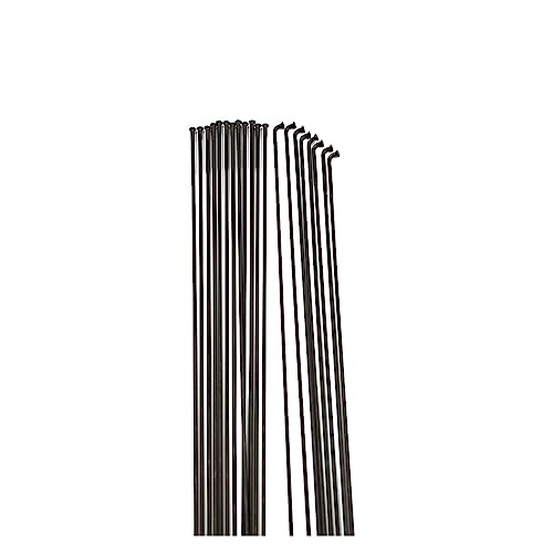 Rayon de vélo de route en acier inoxydable noir 4.5g traction droite pour rayonnage 72 unités