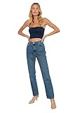 TRENDYOL Frau Hoher Bund Straight Leg Bootcut & Flared Jeans