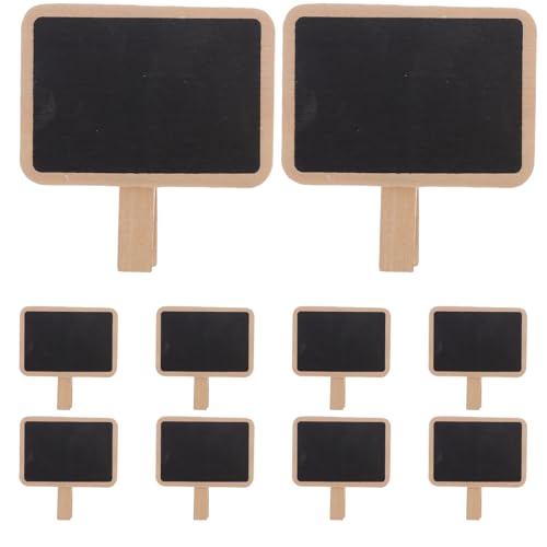 Pinzas de madera para pizarra rectangular en pack de 40 piezas para notas y eventos