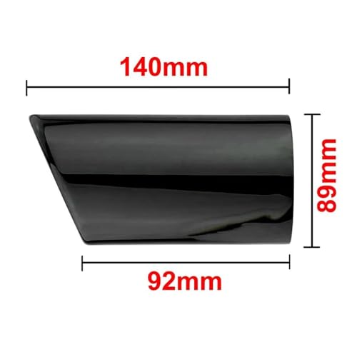 Tuyau d'échappement Audi A4 B8 en acier inoxydable de haute qualité de 89mm de finition chrome