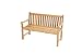 Produktbild Ploß Landhausbank Coventry 130 cm - Holz-Gartenbank in Braun - Friesenbank für 2 Personen mit FSC-Zertifikat - Teakholz-Bank mit Armlehnen - Sitzbank für Garten, Terrasse & Balkon